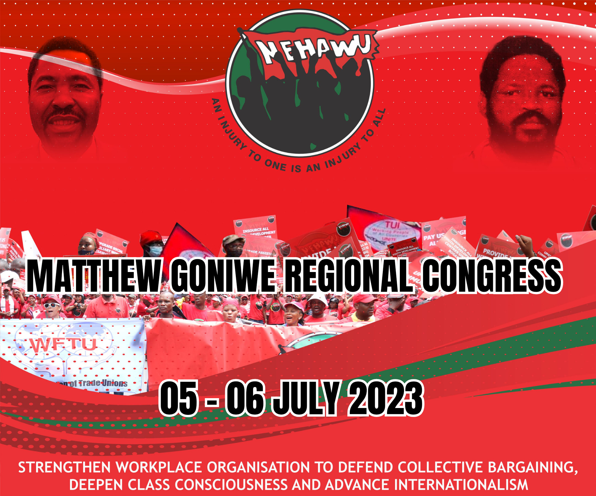 Matthew Goniwe 8th Regional Congress 05 - 06 July 2023.